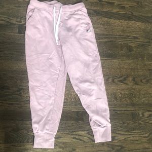 Women’s joggers dusty rose color size M Fila